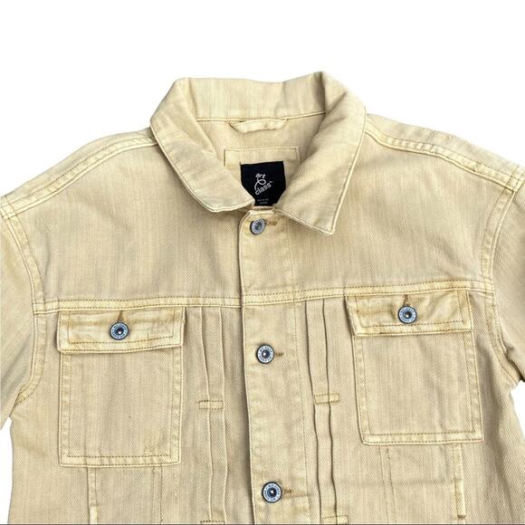 Art Class Jean Jacket Button Front In Sand Color 100% Cotton Size Medium (8/10) - Picture 2 of 7